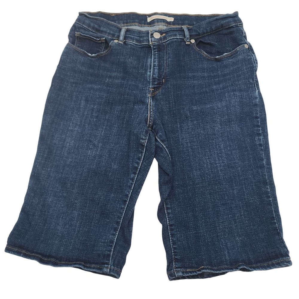 Levi's Dark Blue Denim Bermuda Shorts